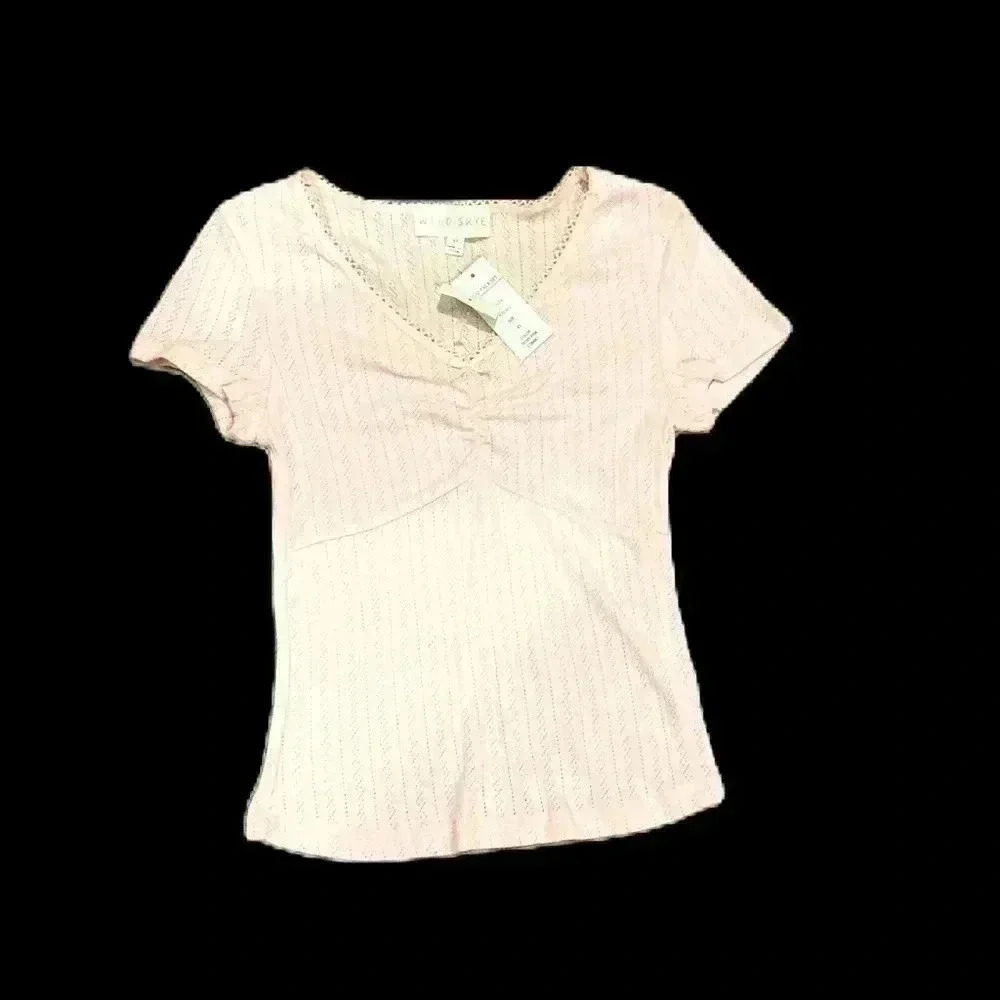 NWT Wild Skye Pink Blouse Top Sz. XS